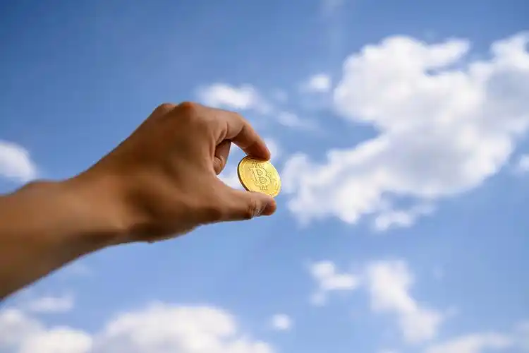 Bitcoin mining farm illuminated with row after row of ASIC miners in operation